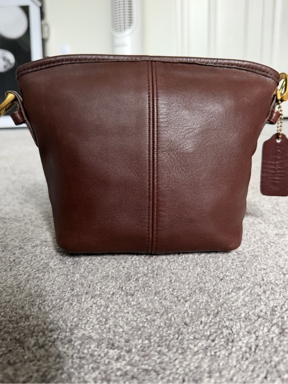 Vintage Coach Soho Small Bucket Mahogany